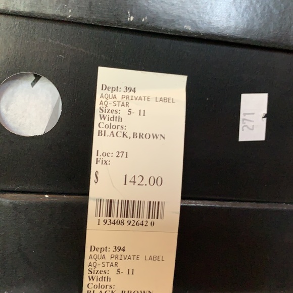 Aqua Womens Star Patent Block Heel Ankle Boots - Picture 3 of 9